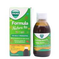 Vicks Fórmula Natura Tos Niños Sabor Miel y Fresa 140ml    