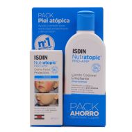 Nutratopic ProAmp Crema Facial Protectora + Nutratopic ProAmp Locion Corporal Emoliente Pack Piel Atopica Isdin 
