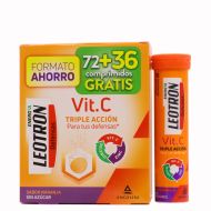 Leotron Vitamina C  72 + 36 Comprimidos Efervescentes Sabor Naranja