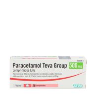 Paracetamol Teva 500mg 20 Comprimidos