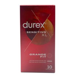 Durex Preservativos Sensitivo XL, Fino para Mayor Sensibilidad, 10 condones  XL