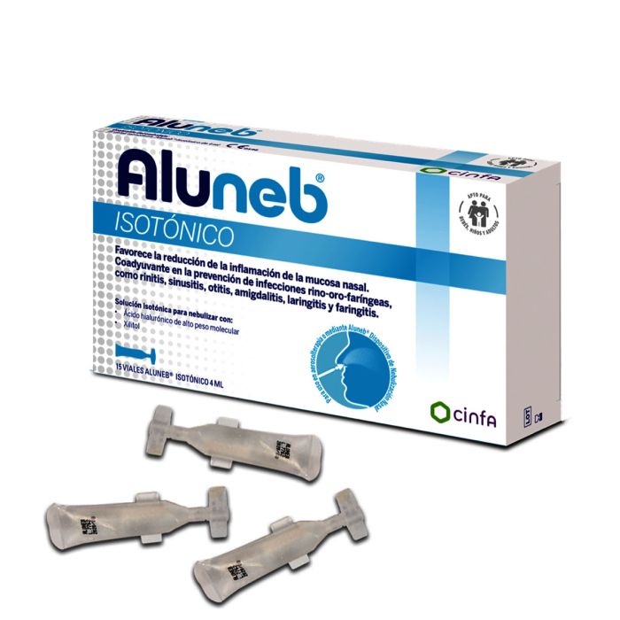 Aluneb Kit Solución Isotónica 15x4ml + Atomizador Nasal Mad