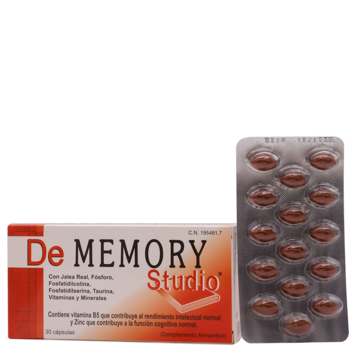 Dememory 30 Caps. Mejora tu memoria y rendimiento mental.