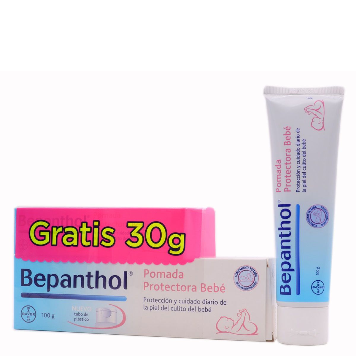 Bepanthol 330669 - Bepanthol pomada protectora bebe 100 g + 30 g de regalo,  unisex