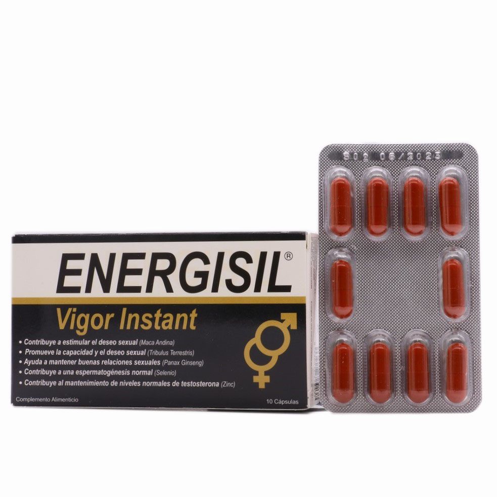 Energisil Vigor Instant 10 Capsulas para el Deseo Sexual