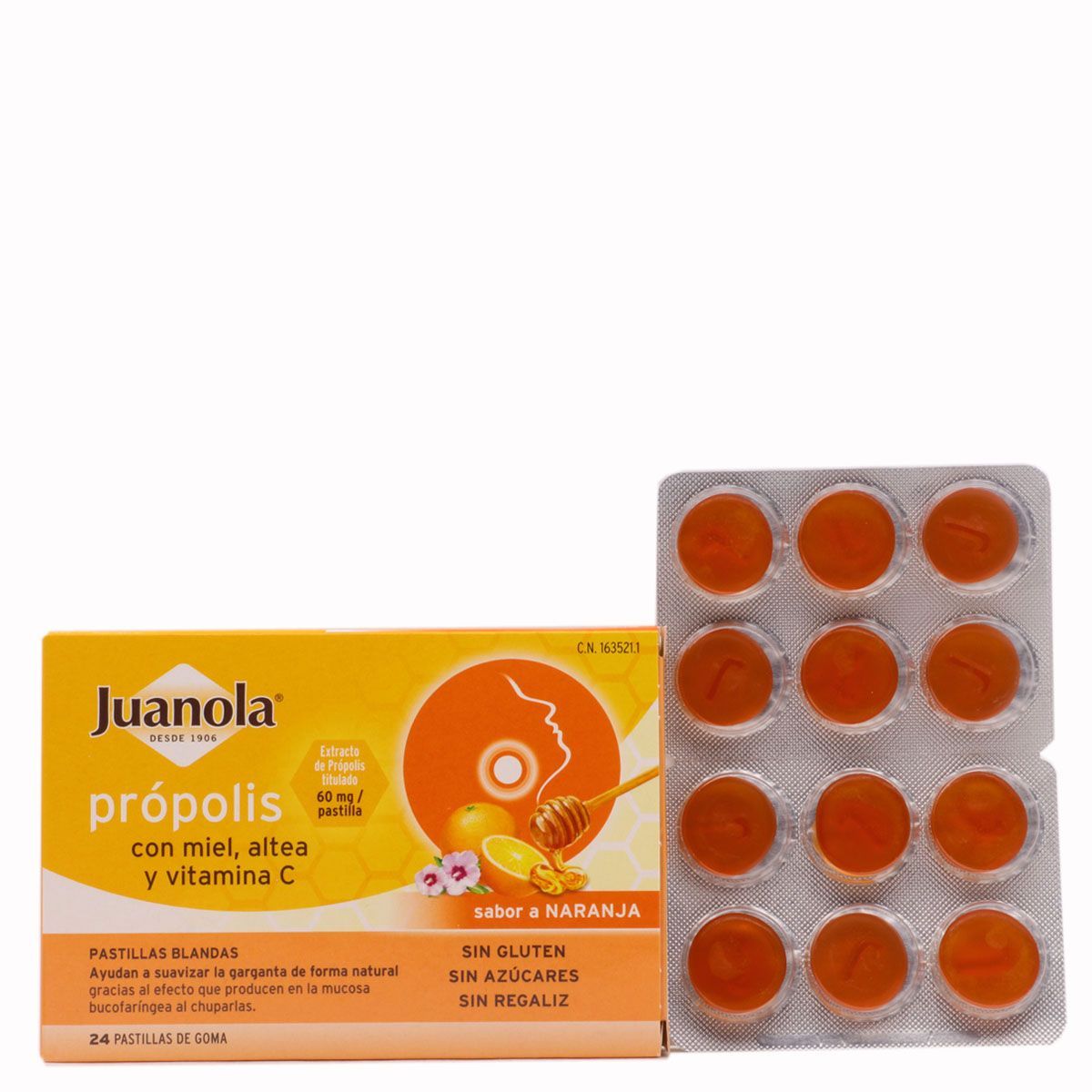 Juanola Propolis Limon Y Miel 24 Pastillas 1559050 Sistema respiratorio —  Redfarma
