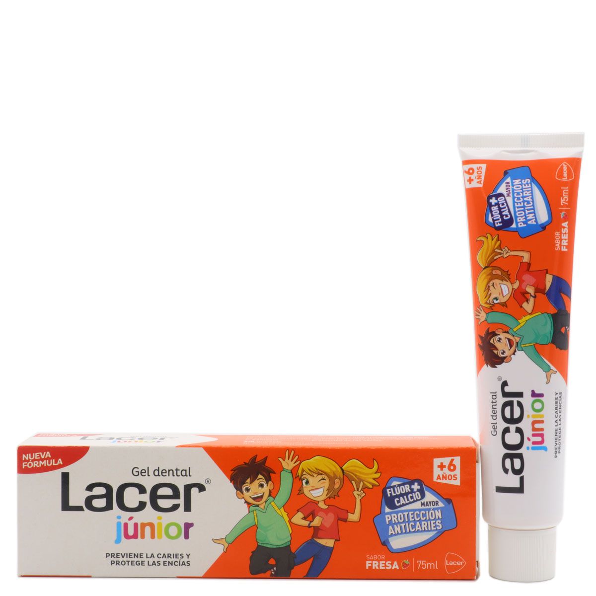 Lacer Junior Gel Dental Fresa +6 años 75ml