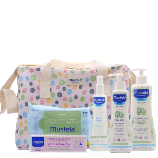 Regalos para bebés mustela: bolso paseo con cosméticos