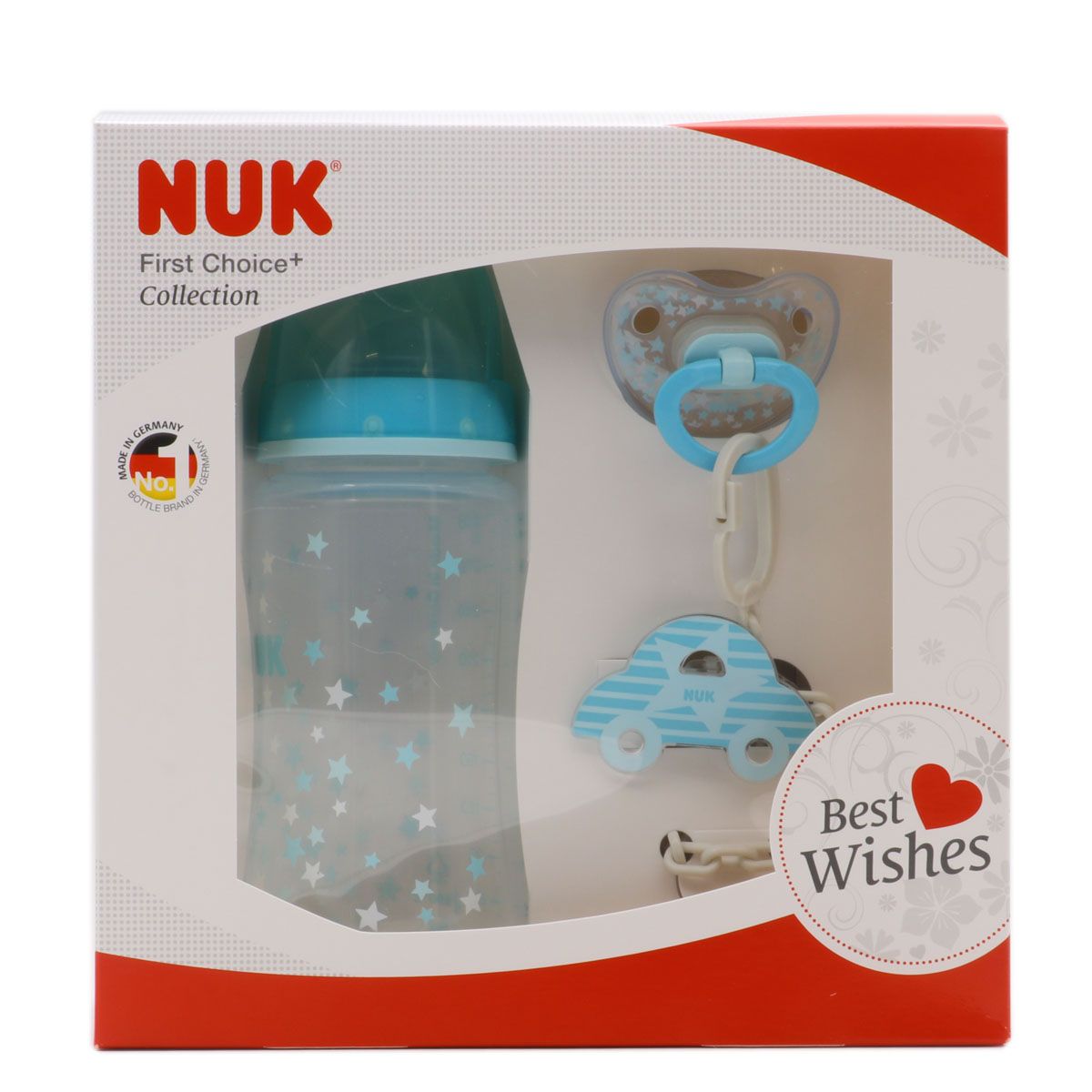  NUK First Choice 710012 - Tetina de silicona (2 unidades, talla  1 Leche M) : Bebés