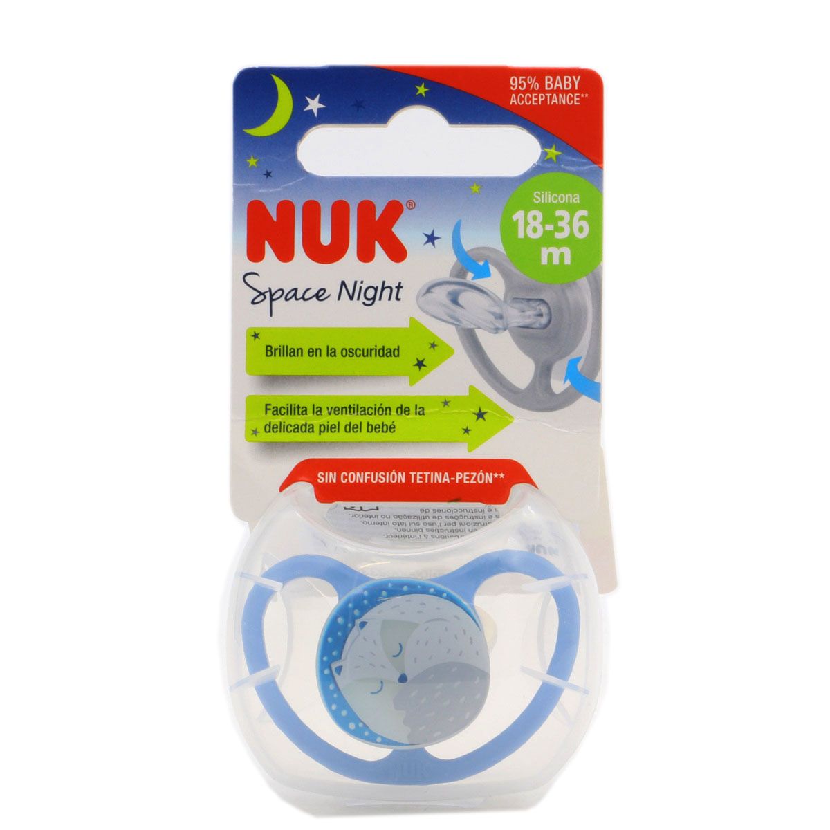 Comprar Nuk Space Chupete Silicona 6 - 18 Meses 2 Unidades a precio de  oferta