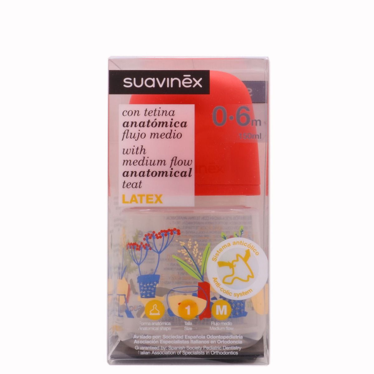 Compra Suavinex Tetina Anatómica Silicona 0-6 Meses Talla 1 Flujo