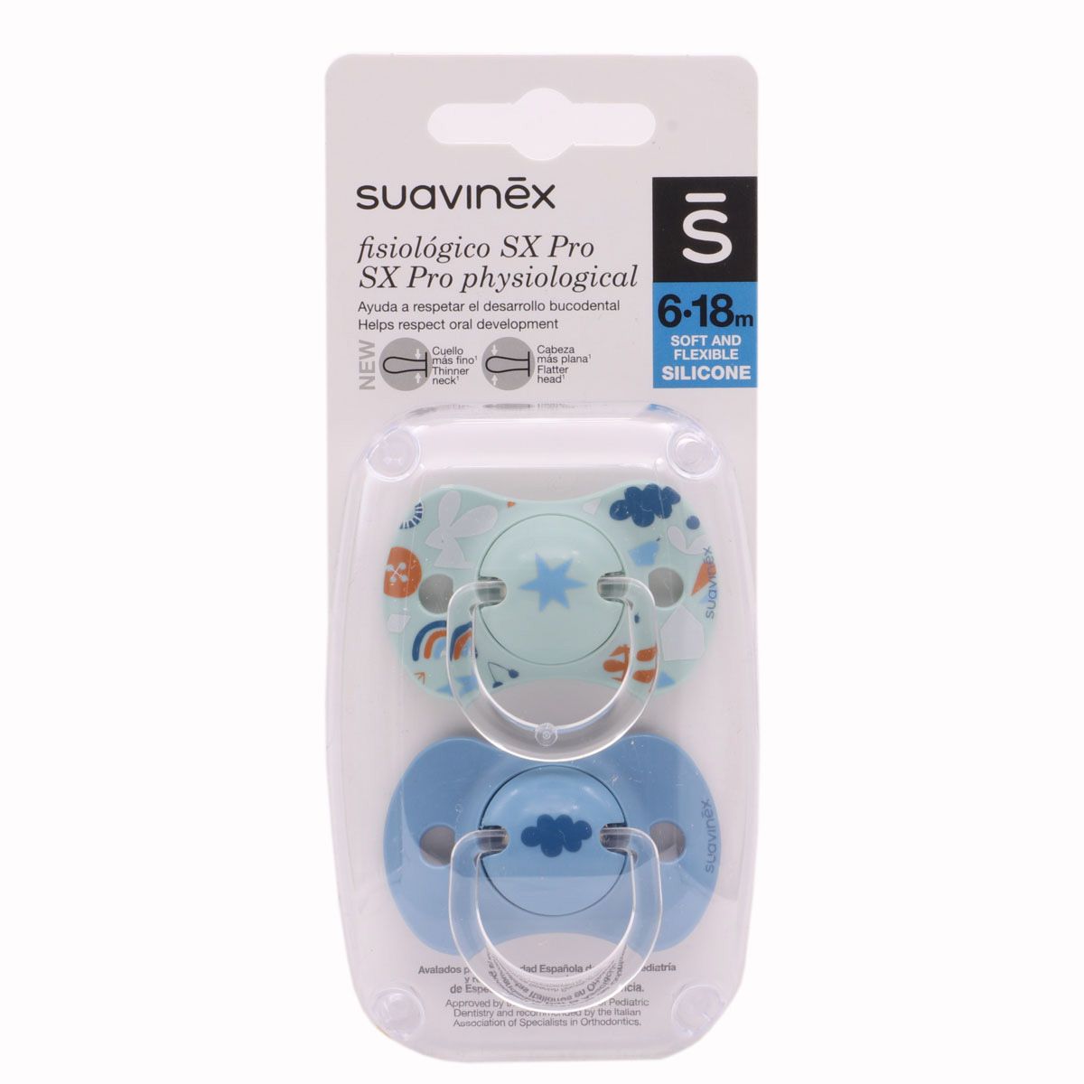 Suavinex Chupetes Fisiológicos Sx Pro Silicona 6-18 Meses