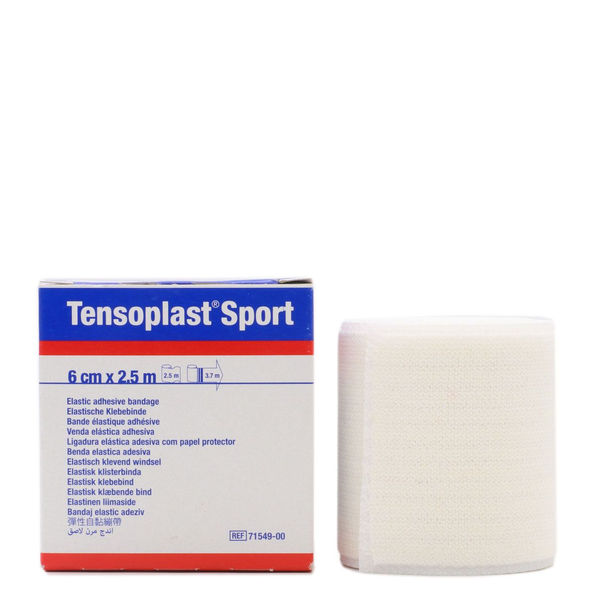 Tensoplast Sport. Venda elástica adhesiva para Strapping. 6 cm x 2,5 m