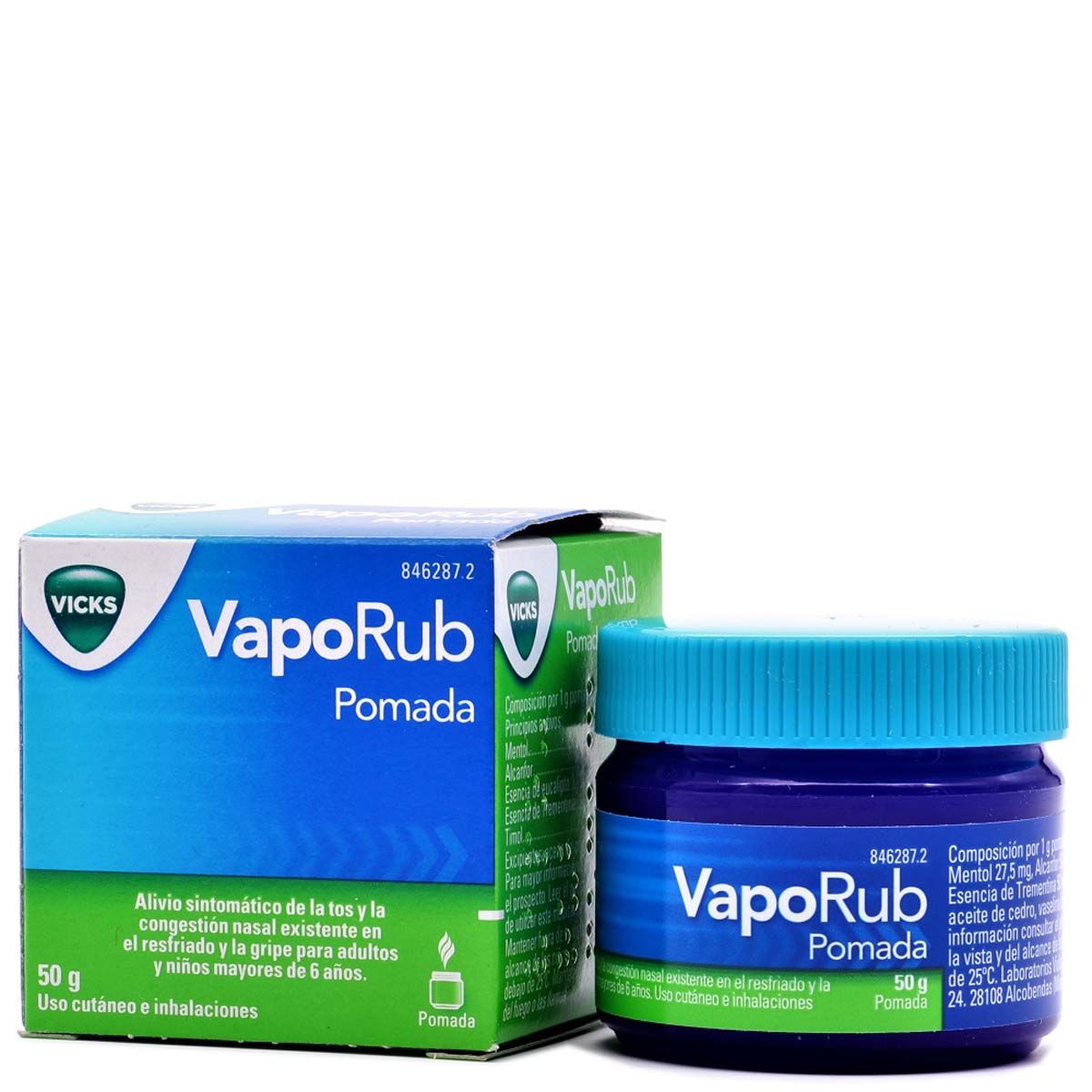 Vicks VapoRub pomada 50 g Tos Respiratorio Medicamentos Medicamentos -  Farmacia Penadés Alcoy Tienda
