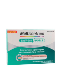 Multicentrum Energía Doble 20 Comprimidos                                                           