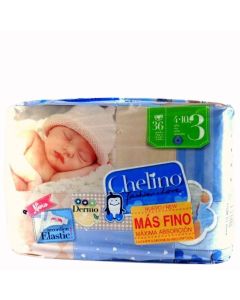 PAÑALES CHELINO T4 36 UDS