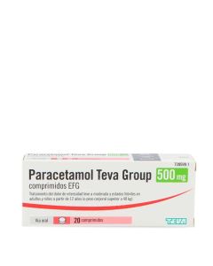 Paracetamol Teva 500mg 20 Comprimidos