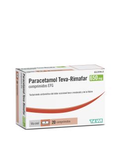 Paracetamol Teva 650mg 20 Comprimidos